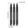 3/1pcs Chrome Pen Markers Mirror Waterproof Paint Repair For Rock Ceramic Glass Metallic Gold Silver Copper 2mm Nib