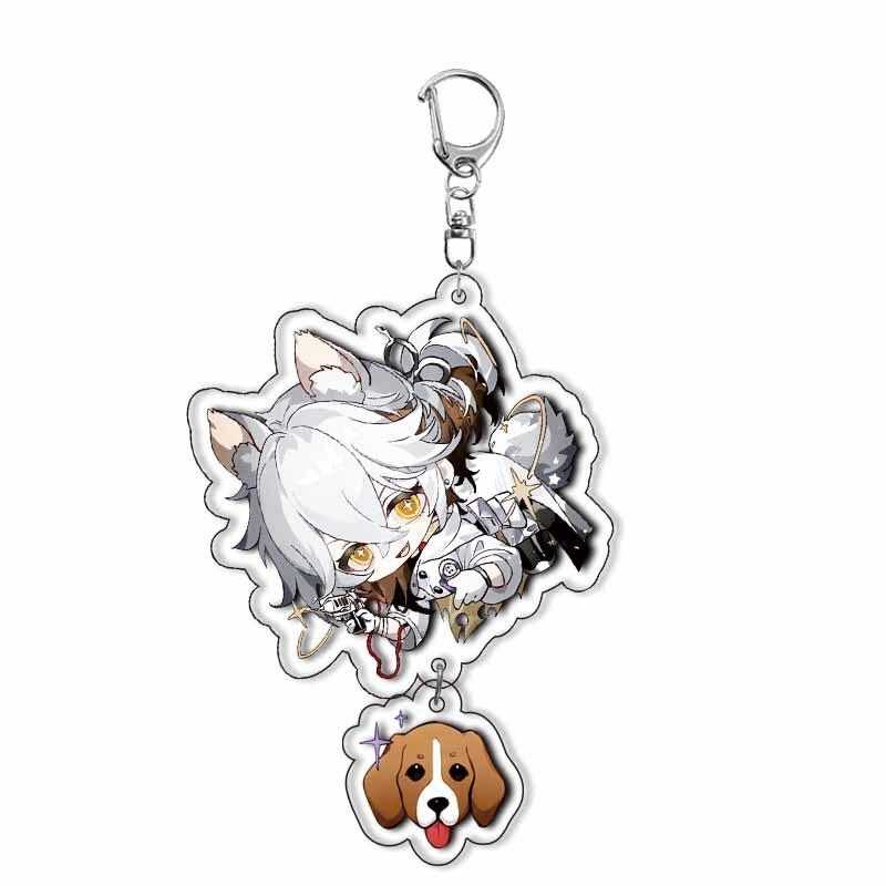 Reverzní hra:1999 Akrylový přívěsek na klíče Kreslené doplňky Viltin Lilya Medicine Druvis III Bkornblume Kroužek na klíče Dárky