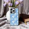 T-Tile M-Moroccan Cool Art Phone Case For iPhone17,16,15,14,13,12,11 Plus,Pro Max Black Candy silver phone case