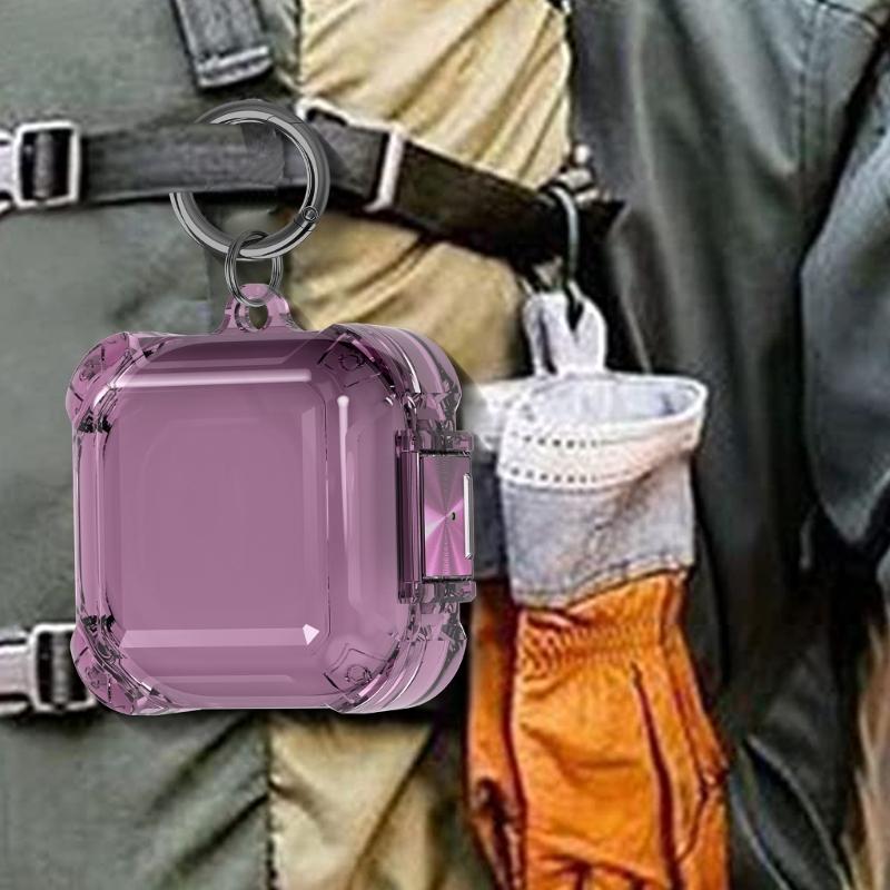 Transparents Earbud Case Scratch Resistant TPU Protections Sleeve for 2/FE with Lanyard Keychains