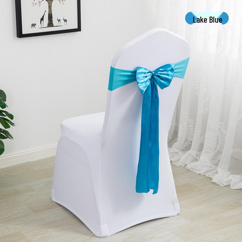 Elegante Coprisedia Decorazione con Nastro per Matrimonio
