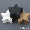 100 pezzi di stelle a cinque punte di Natale, etichette per matrimoni, carte regalo per feste, etichette appese, ornamenti natalizi