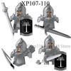 Medieval Military Noble Knights Building Blocks Figures Accessories Helmet Armor Shield Sword MOC Bricks Toys Friends Gifts