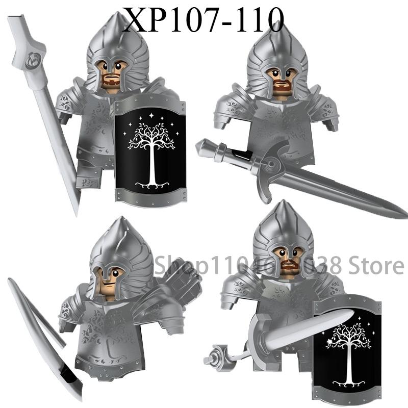 Medieval Military Noble Knights Building Blocks Figures Accessories Helmet Armor Shield Sword MOC Bricks Toys Friends Gifts