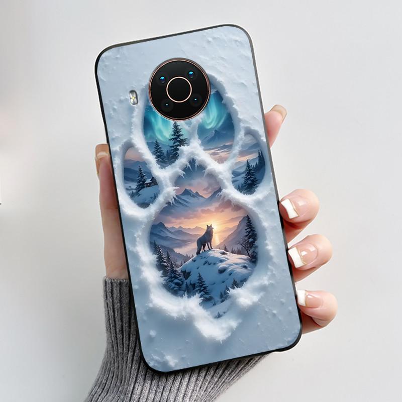Viral Black Case For Nokia X20/Nokia X10 Fashion Dragon Kin Pattern Jelly Shell For Nokia X100 Shockproof Soft Cover