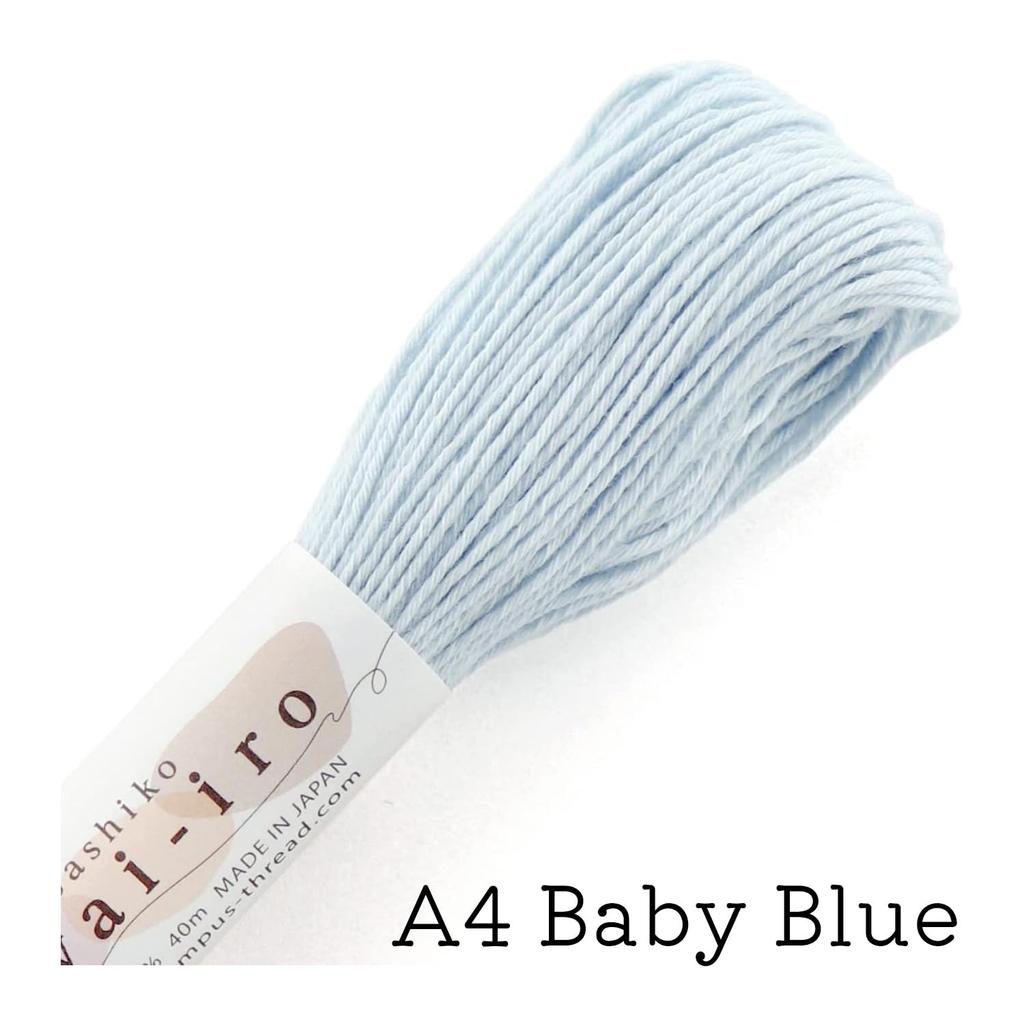 Olympus Sashiko Sashiko Muted 10 Colors Thread, Awai-iro (Awai-iro) - Colors, 40m, (OLY-A-10SET)