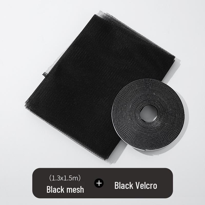 Self-Adhesive Mosquito-Proof Polyester Window Screen Set - Thickened, Ventilated, and No-Punch Installation