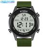 Top Brand New Men's Sports Nylon Strap Electronic Watch Multi-functional Waterproof Luminous Large Screen Outdoor Mountaineering Student Fashion Watch