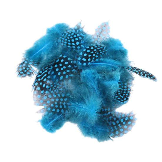 Yousheng 50Pcs Guineahen Feathers Natural Chicken Tail Feathers Bright Colors 4.5-10cm Feathers for Crafts DIY Earrings Dream Catcher Wedding Easter