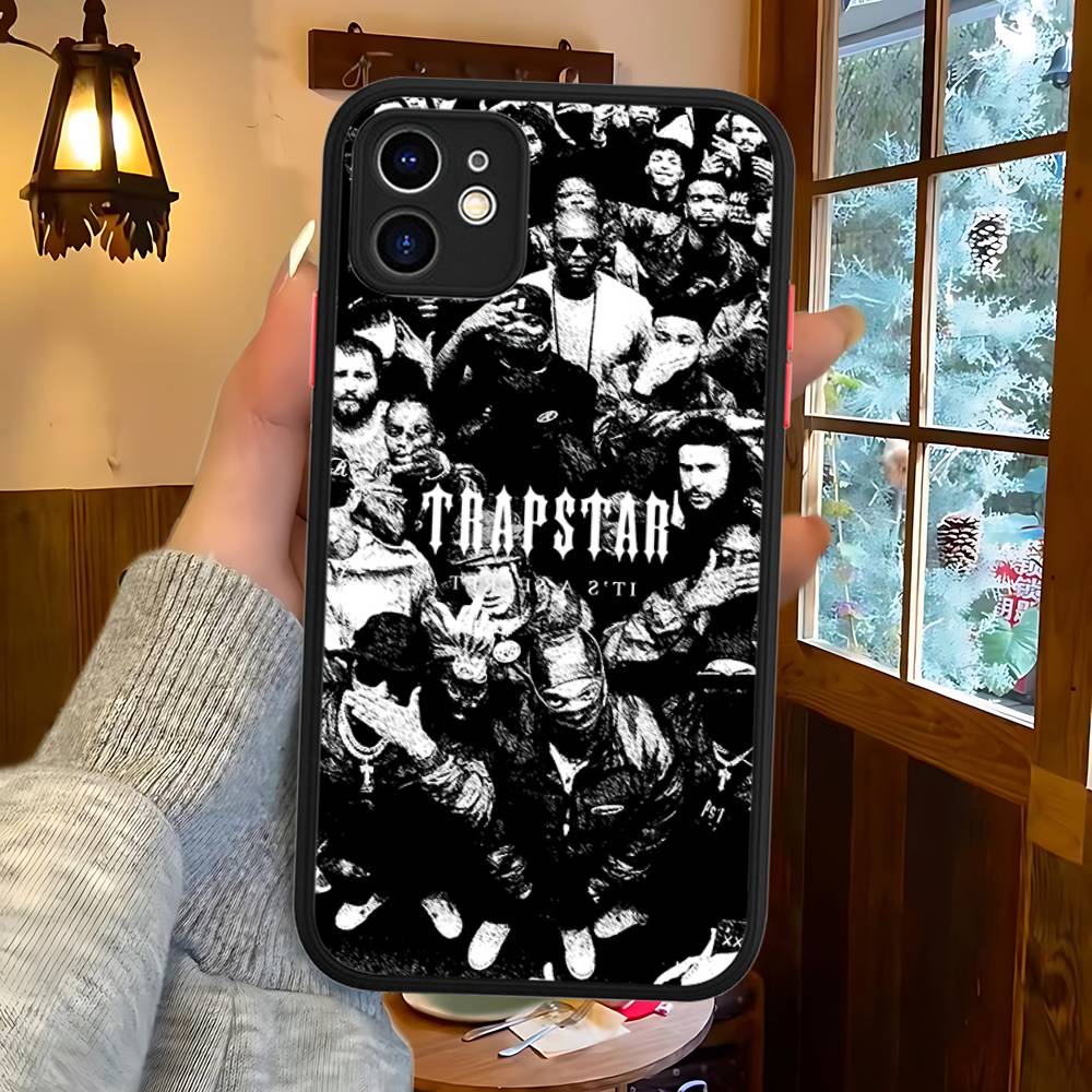 T-Trapstars Do iPhone 11 12 13 14 15 16 Pro Max Plus X XS MAX Odporne na wstrząsy Matowe Tylne Etui