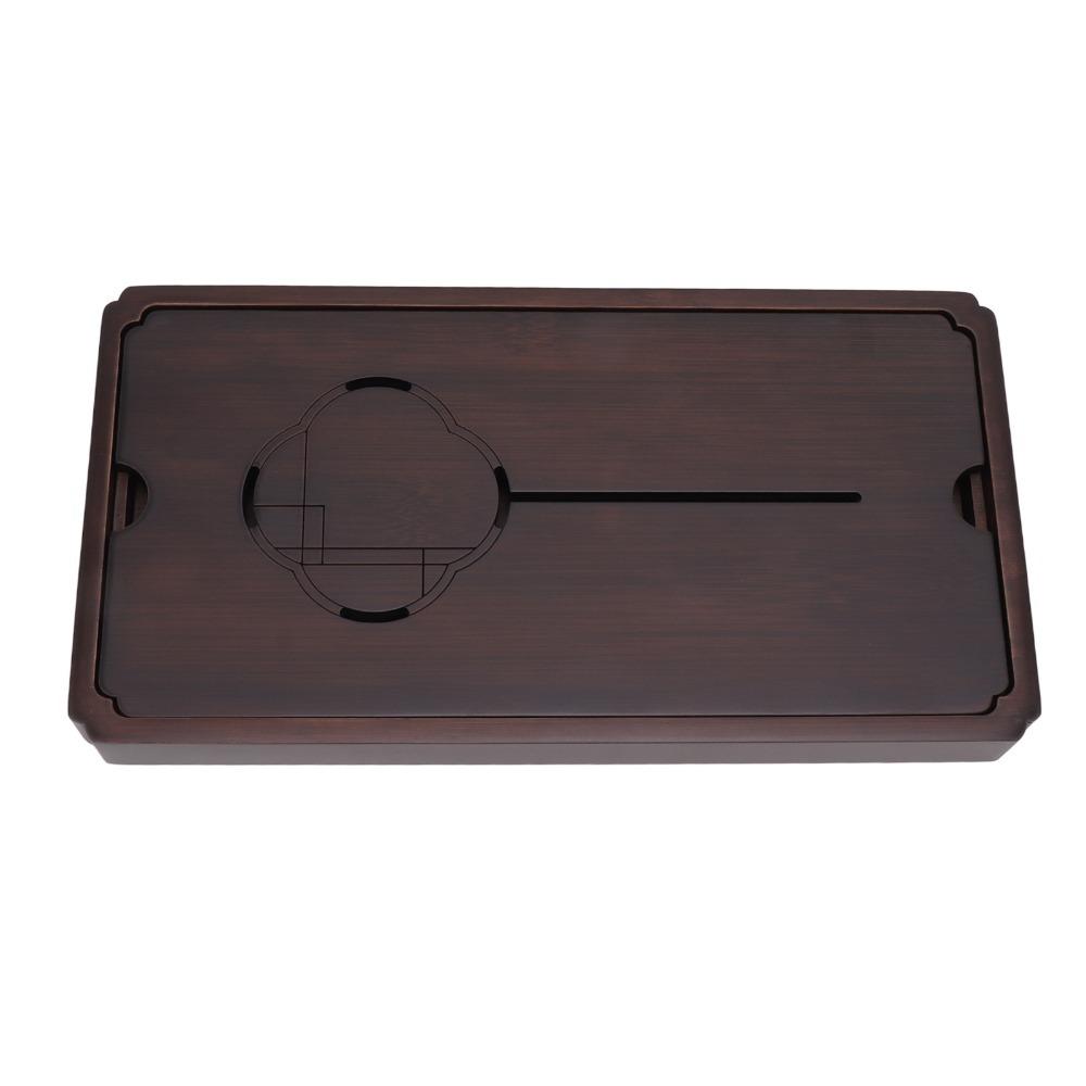 Bamboo Material Chinese Tea Tray Robust Large Size Water Drainage Tea Tray Easy Cleaning Simple Decoration Bamboo Tea Tray