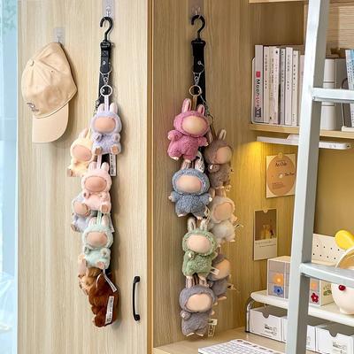 Labu Doll Storage Artifact Creative Labu Doll Wall Artifact Hanging Wall Plush Toy Storage Display Tool Door Decoration