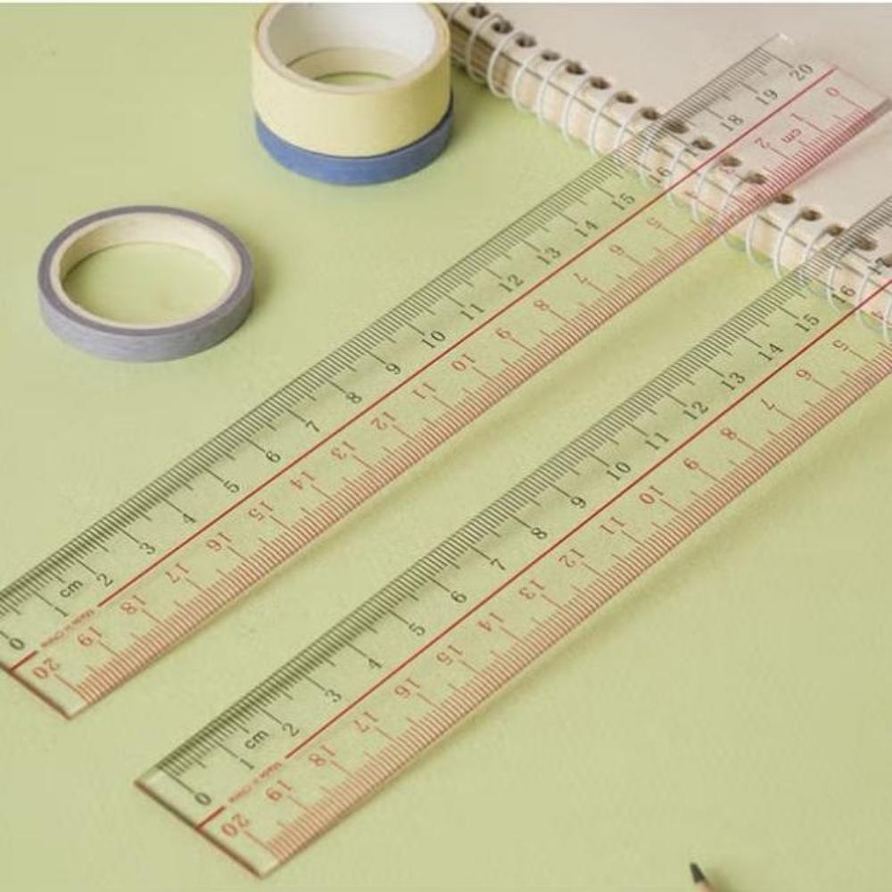 Acryl-Lineal 20cm x 2 Stück