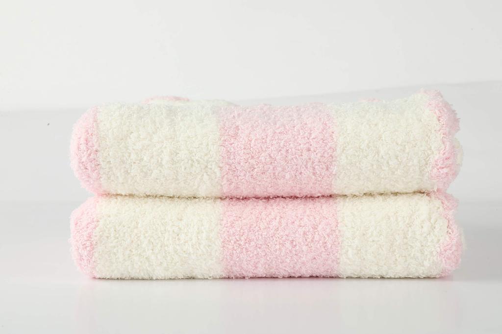 Soft Baby Blanket Swaddle Blanket Fluffy Baby Gift Lap Stroller 85 X 85 Cm [Fluffy Blanket] (Pink)