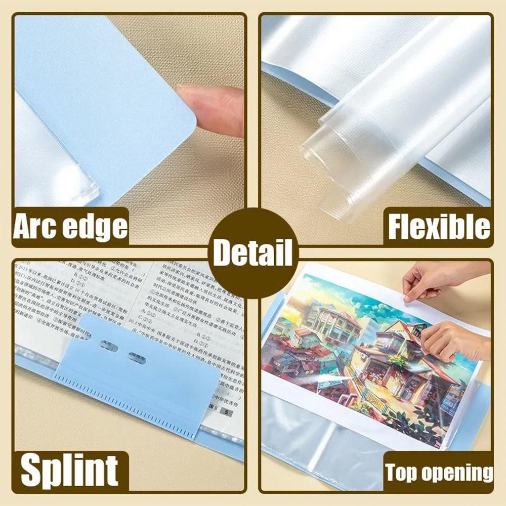 Large Capacity Test Paper Storage Booklet Waterproof Document Bag A3 File Folder  Student