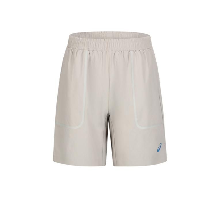 Asics Printed Logo Elastic Woven Sports Shorts Men shorts Gray 2011C736-020