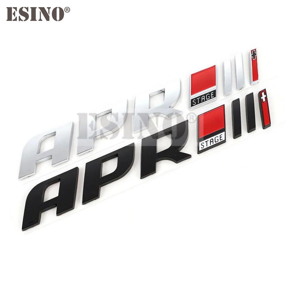 3D APR Logo Car Stickers Auto Badge Emblem Decal for APR Stage Logo For A4 A5 S4 S5 RS4 RS5 RS6 Q5 S5 Golf GTI R Scirocco R20