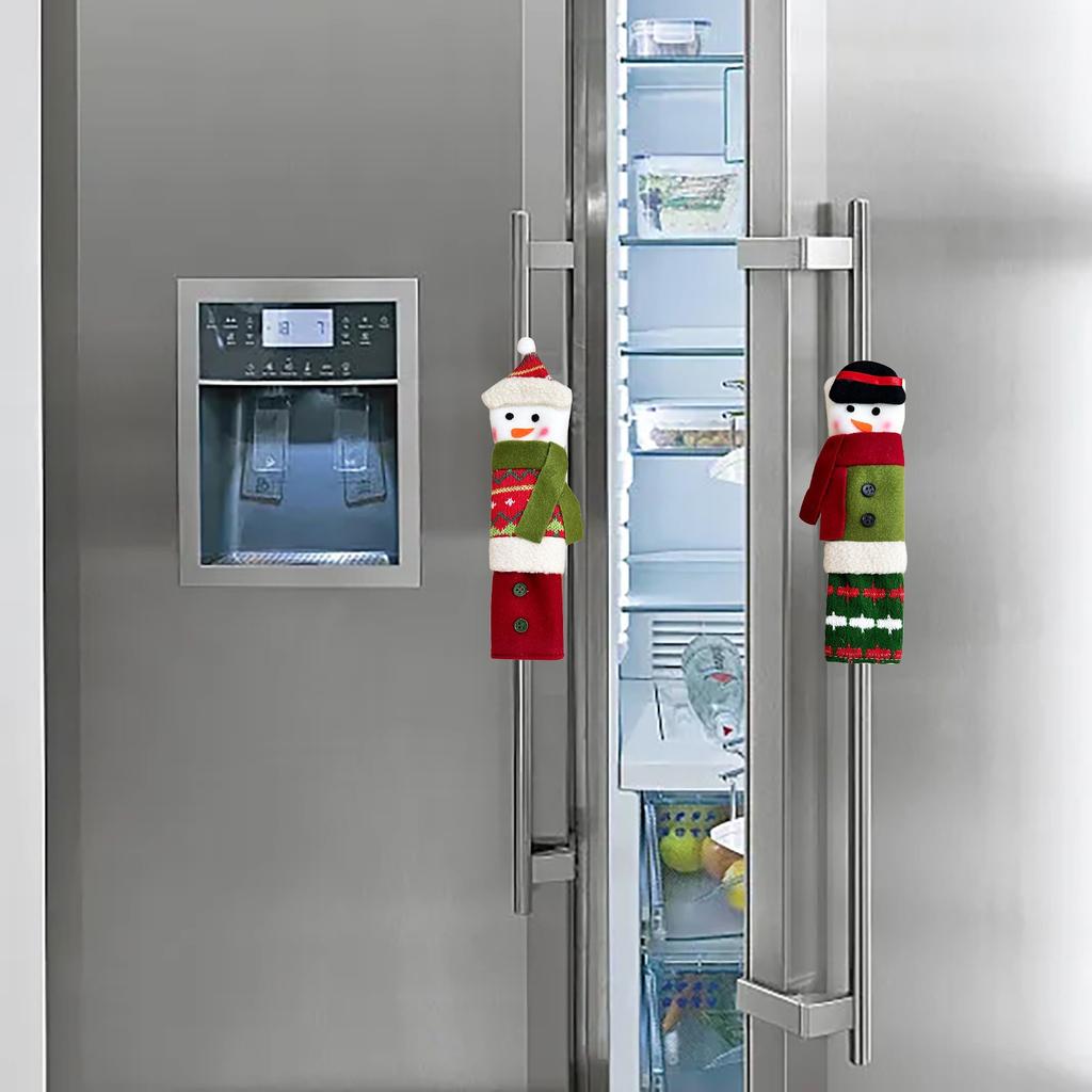 Refrigerator Door Handle Covers Appliance Handle Covers Christmas Decorations Fits Standard Size Microwave Oven Or Dishwasher
