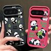 Cute Pandas Pattern Soft Phone Case For Google Pixel 9 Pro XL 8 Pro 8A TPU Matte Shockproof Lens Protection Bumper Cover