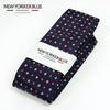 [New Yorker Blue] Silk Necktie (Brand Name)