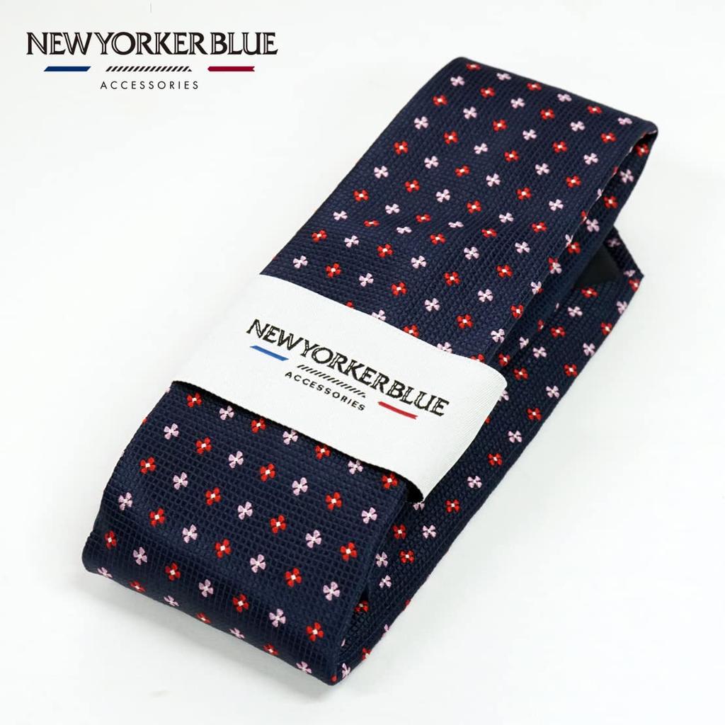 [New Yorker Blue] Silk Necktie (Brand Name)