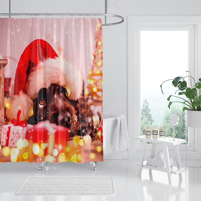 

Домашние занавески для душа для ванной комнаты, рождественские животные, водонепроницаемая ткань, занавески для ванной комнаты, современная занавеска для душа 180x200 240x200 W90XH180cm
