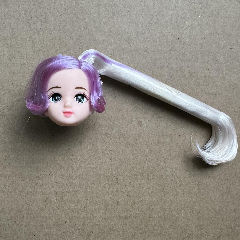 Original Jenny Doll Heads Colorful Long Hair Makeup Doll Parts Kids Learning Hair Dressing Doll Heads