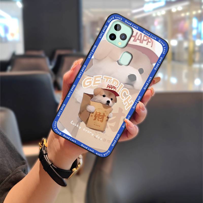 Anti-knock Cartoon Phone Case For Oukitel C22 Protective Soft Case Cute Silicone Full Wrap Couple Back Cover Waterproof