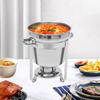 7L Stainless Steel Soup Warmer Pot, Medium Size with Lid - 7.4Qt Capacity, Portable for Outdoor Camping, Catering & Party Buffet