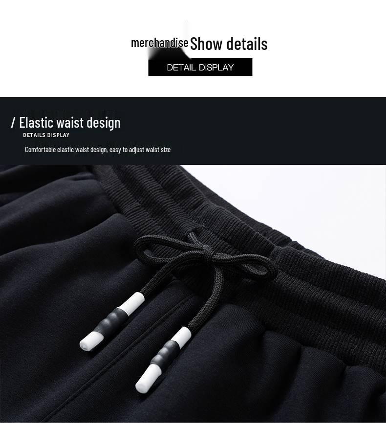 Herre Fleeceforede Vinterjoggebukser - Lammeull Pluss Størrelse, Løs Passform, Casual Bukser med Rette Ben