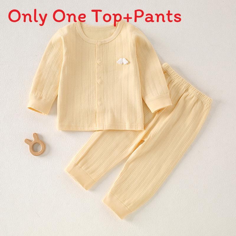 Baby Cotton Autumn Long Sleeve And Pants Set With Antibacterial Fabric For Toddler Warmth