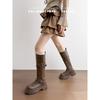 Maillard Boots Women's New Summer Heightening Small Brown Tall Thick-soled Black Knight Boots