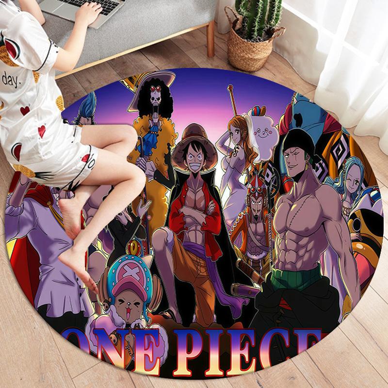 One Piece Round Area Rug Carpet Rug For Living Room Bedroom Sofa Playroom Decor Nonslip Floor Mat