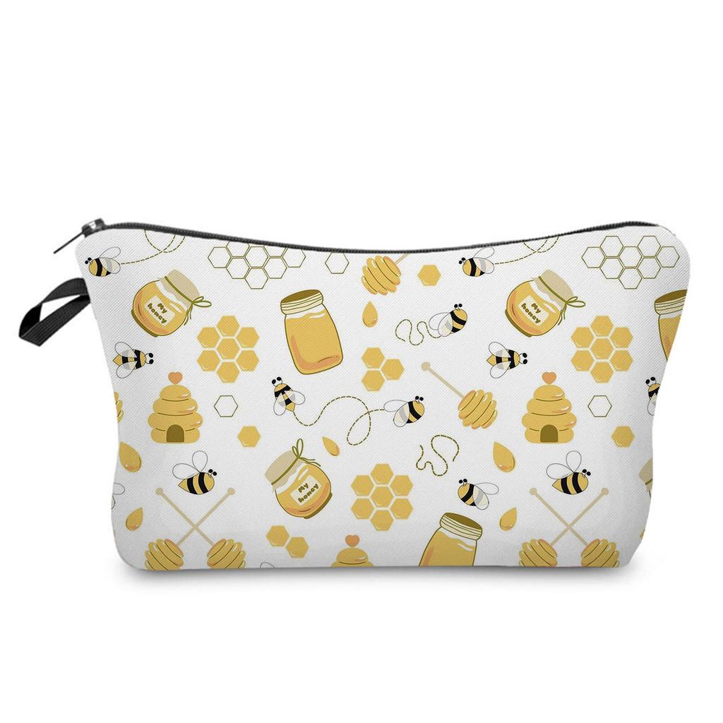 Women Insects Print Cosmetic Bag Toiletries Organize Travel Storage Case 6415