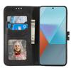 For Xiaomi Redmi Note 13 Pro 5G/Poco X6 5G Leather Case Happy Cat Pattern Folding Stand Phone Cover
