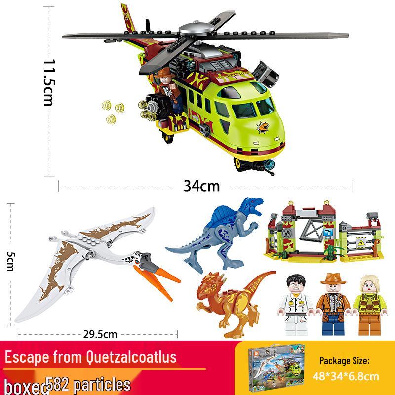 Fang Cheng Dinosaur Building Blocks - Tyrannosaurus Rex Model Compatible with Lego: Educational Toy for Boys