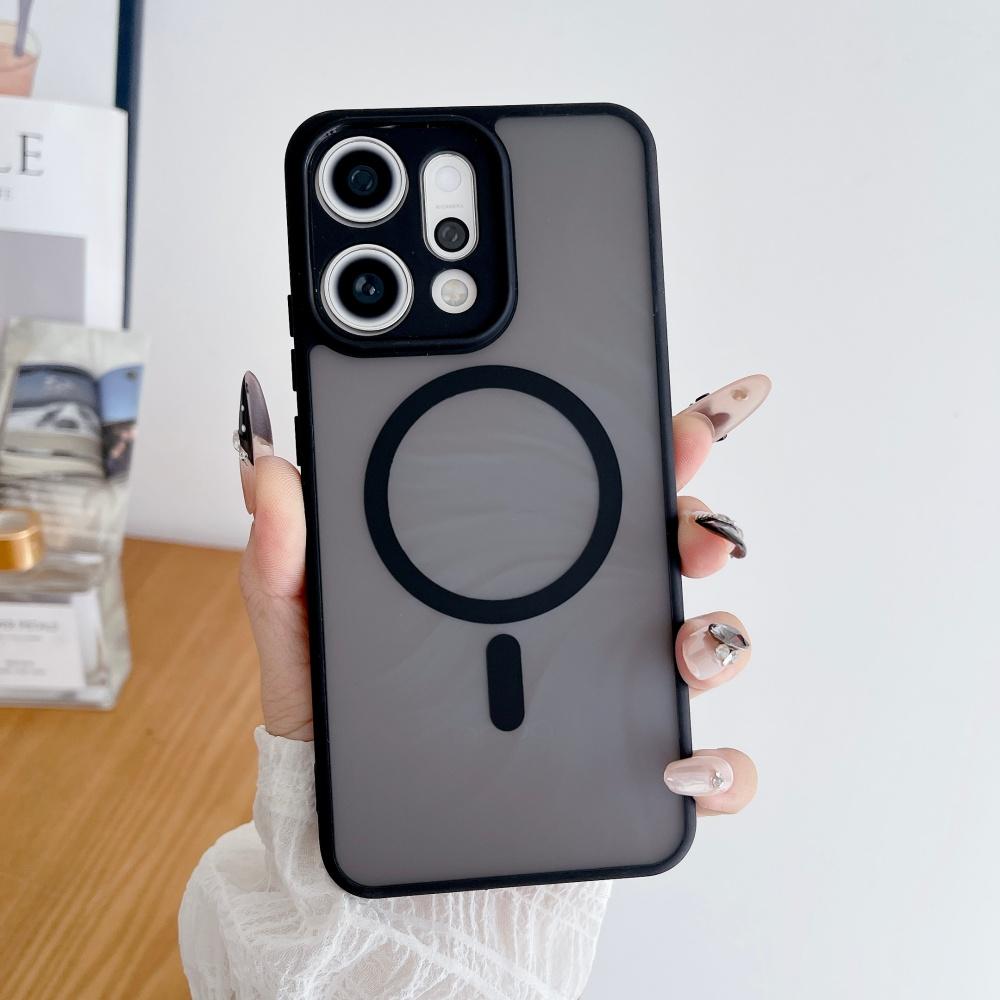 

Matte Wireless Charge Magnetic Phone Case For OPPO Reno 15 14 13 12 F Pro Max For Magsafe Bumper Non-Slip Wireless Charge Cover OPPO Reno14