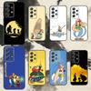 A-Asterix C-Kreskówka O-Obelix Etui na Telefon Dla Samsung S25,S24,S21,S22,S23,S30,Ultra,S20,Plus,Fe,Note,10,9,5G Czarne Pokrowiec