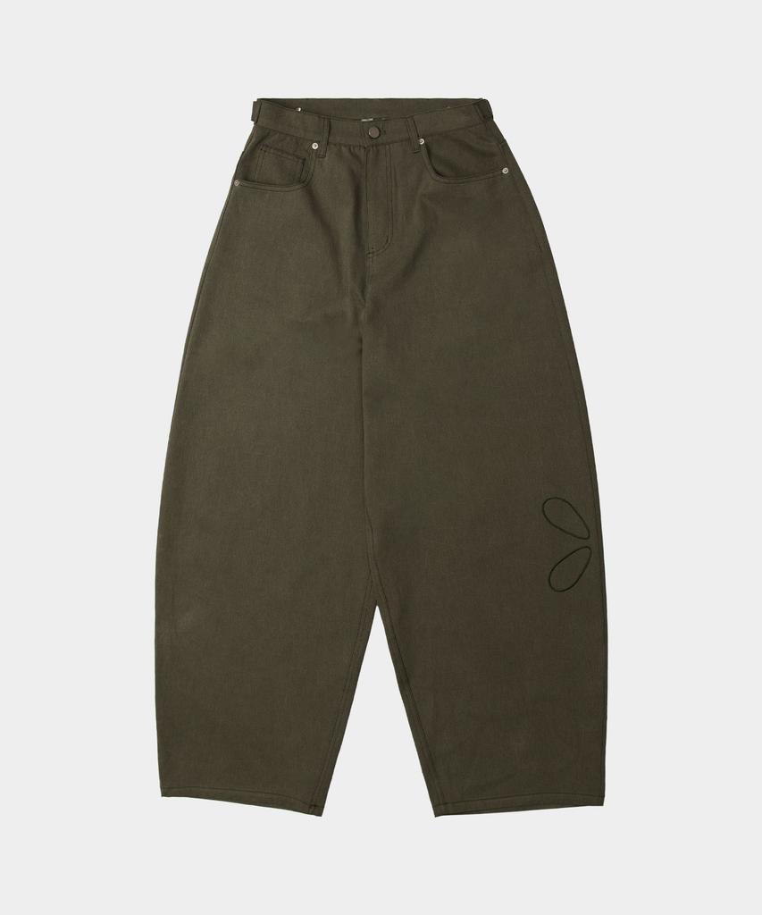 Liomeu Cotton Wide Balloon Pants_Khaki : Radiant082