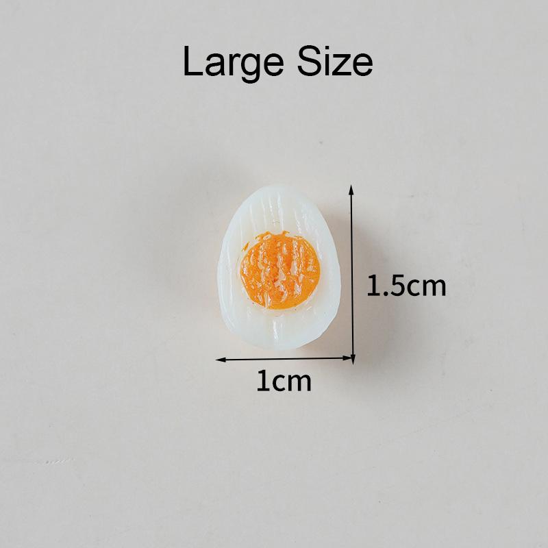 

10 шт. имитация яйца, игрушечная модель еды, мини-половина вареного яйца, кукольный домик, миниатюрная кухня, кухонные принадлежности, кукольный домик, игрушки для еды