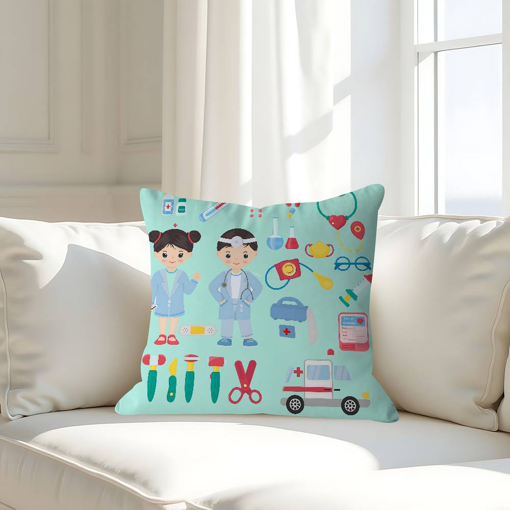 Art Medical Items 45*45cm Cushion Cover Pillow Cover Decor Pillowcase Home Pillowcase For Couch Pillow