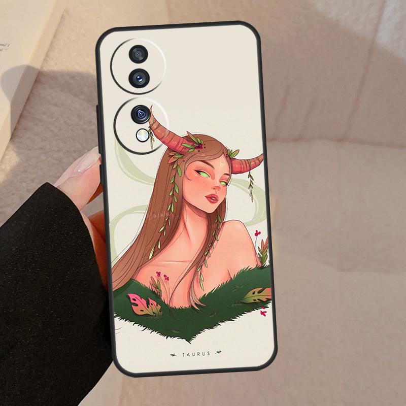 Horoscope Girl Scorpio Taurus Virgo For Honor Magic 7 Pro 5 6 V5 Case For Honor 200 400 50 70 90 Lite X8a X8b X9a X9b X9c Cover