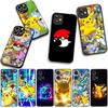 Cover for Apple iPhone 17 16 11 Pro XS Max XR 6 7 8 Plus 16E SE 2020 Air 5 SE2 Phone Case Cute P-Pokemons Cartoon P-Pikachus