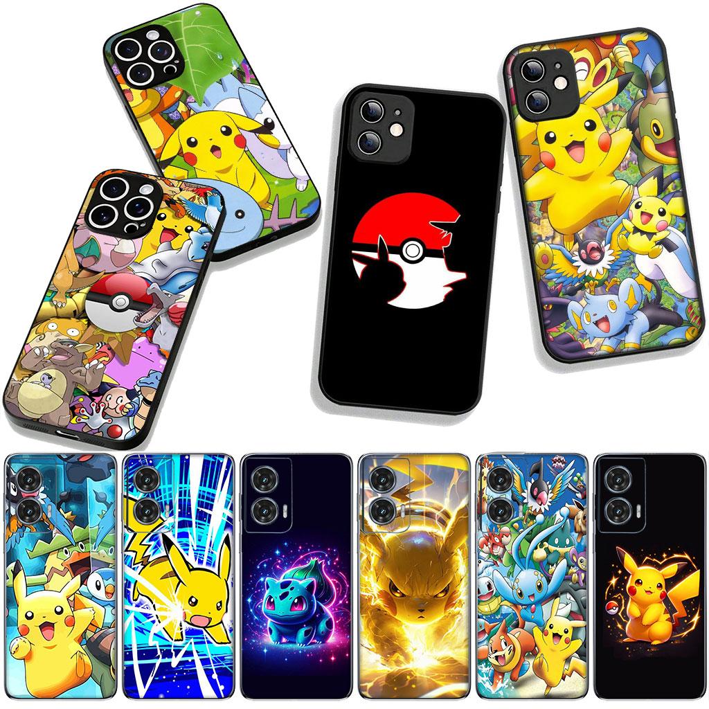 Cover for Apple iPhone 17 16 11 Pro XS Max XR 6 7 8 Plus 16E SE 2020 Air 5 SE2 Phone Case Cute P-Pokemons Cartoon P-Pikachus