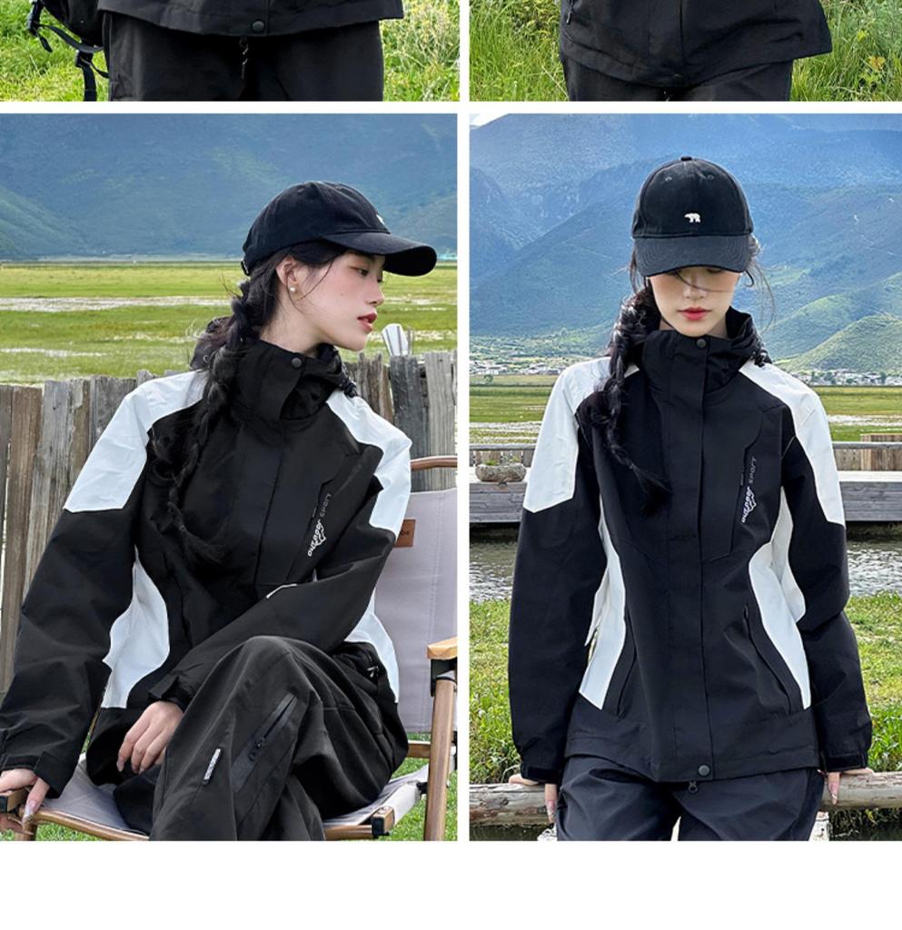 NASA 2024 Men's & Women's Petite Windproof Windbreaker - Stylish Autumn/Winter Jacket for Outdoor Mountaineering