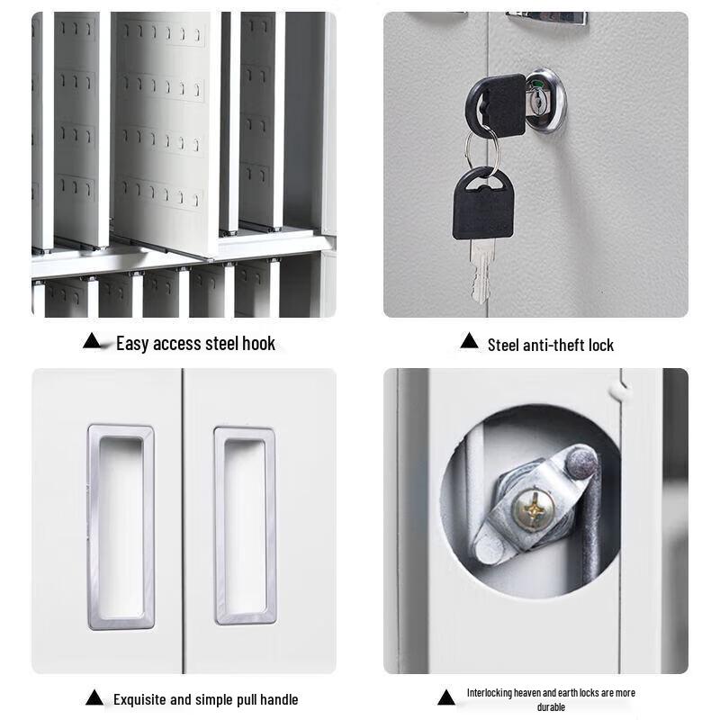 Spobag 300-Key Steel Wall-Mounted Management Cabinet