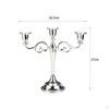 3 Arm Candelabra Candle Holder Candles Stand Candlestick for Anniversary Valentine