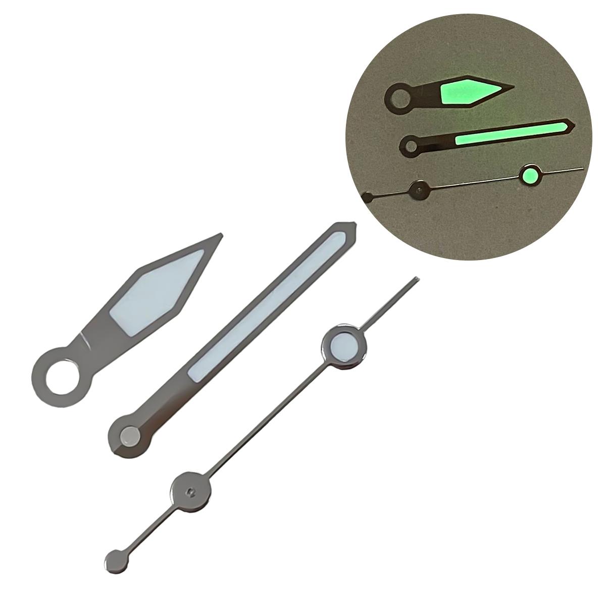 

NH35 Hands Green Glow Watch Hands Accessories Half Hollow GMT Hands Suitable For NH36 NH35 Movement Luminous watch hands Tools