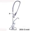 TLXT Commercial Kitchen Faucet with Handheld Sprayer
