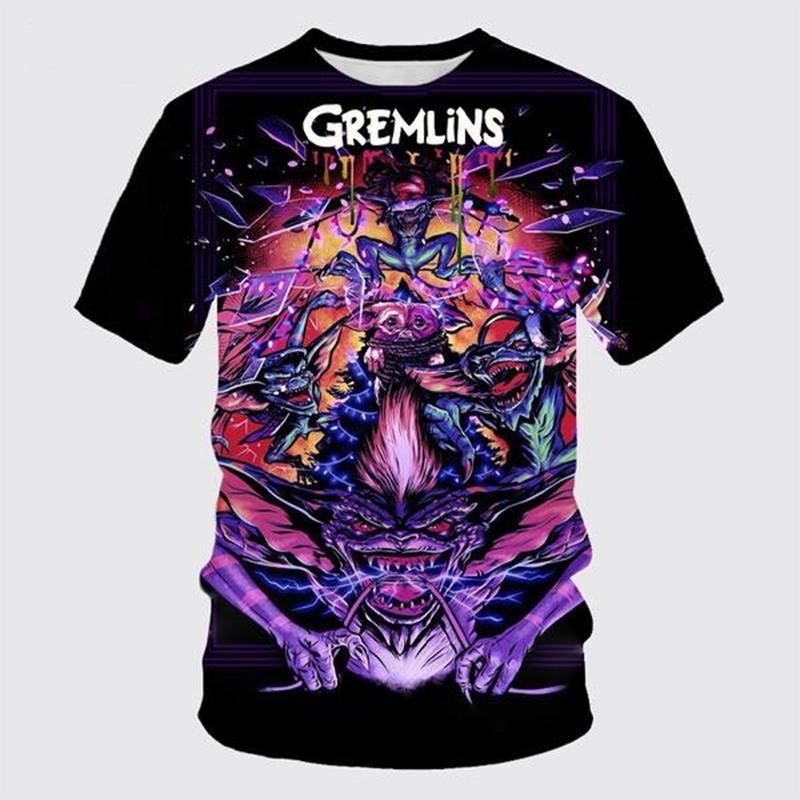 New Fashion Comedy Movie Cartoon Gremlins 3D Print Men's Women 's T-shirts Summer Funny Cool Harajuku Streetwear Unisex T-shirt
